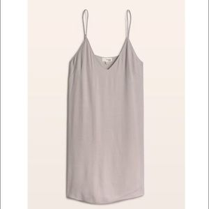 Aritzia Vivienne Rayon Slip Dress Ashen Grey